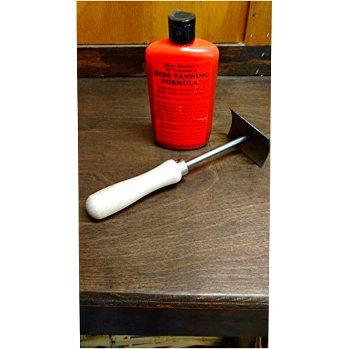 Southern Snares and Supply Deer Hunter's & Trapper's Hide & Fur Tanning Formula and Fleshing Tool Set