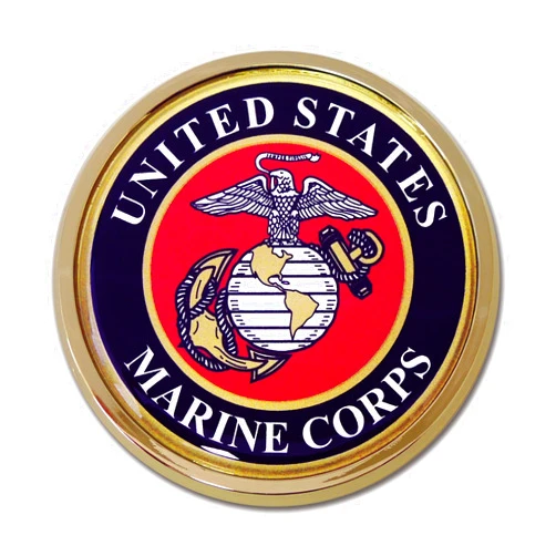 Elektroplate United States Marine Corps Eagle Chrome Auto Emblem