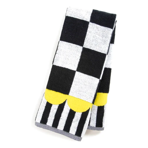 MACKENZIE-CHILDS Hand Towel, Cute Decorative Hand Towel for Bathroom and Kitchen, Black-and-White Courtly Check