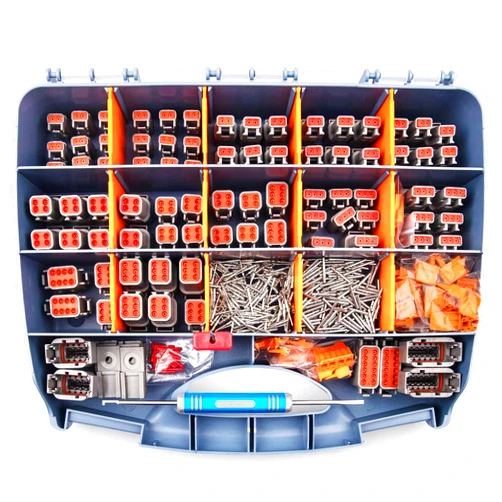 JRready ST6332-01 Deutsch DTM Connector Kit, 2 3 4 6 8 12 Pin Connector, Size 20 Solid Contact 20-22AWG, Seal Plugs, Removal Tool, Waterproof Automotive Electrical Connectors, 542PCS.