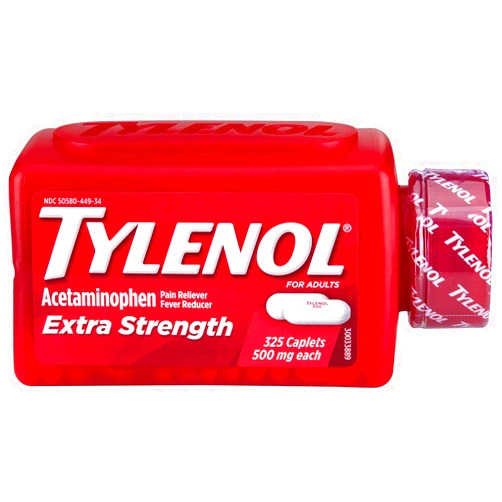 Tylenol 325 - 500 mg caplets - Tylenol Extra Strength Caplets - 325 ct.
