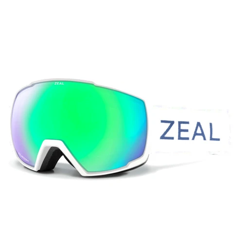 Zeal Optics Nomad - Full Frame Ski & Snowboard Goggles For Men & Women - Dark Night w/Optimum Dark Grey Lens, Drift/Polarized Jade