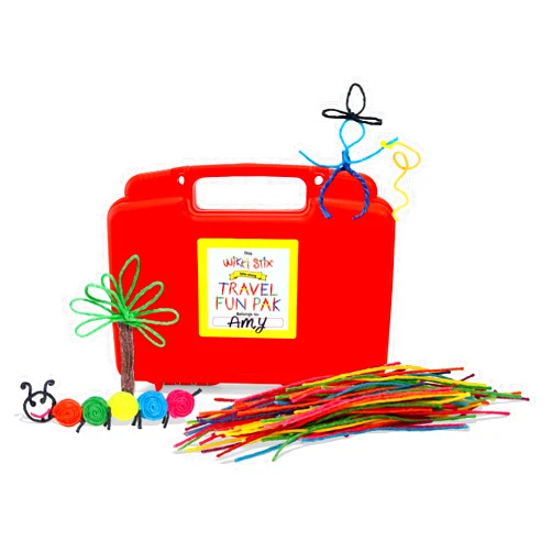 WikkiStix Wikki Stix Traveler, Kids Travel Essential, 144, Red Carrying Case