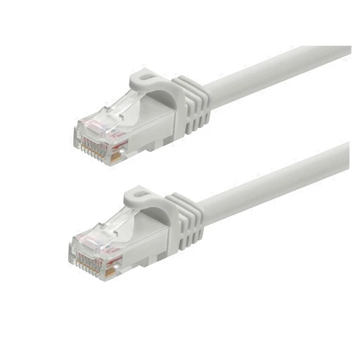 Monoprice Cat6 25ft Gray Patch Cable UTP 24AWG 550MHz Pure Bare Copper Snagless RJ45 Flexboot Series Ethernet Cable- Pack of 1
