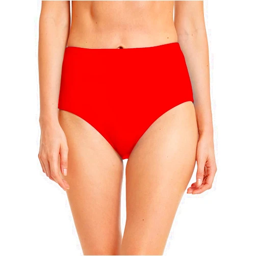 Micosuza Women's Swim Bottom High Waist Retro Basic Full Coverage Bikini Tankini Swimsuit Briefs