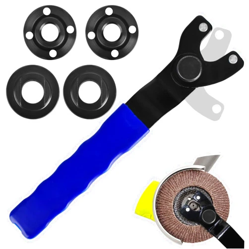 Sankoly 5-Pack Adjustable Angle Grinder Wrench and Grinder Flange Nut Universal Adjustable Angle Grinder Wrench Angle Grinder Nut and Pin Spanner Compatible with Dewalt Grinder or other Grinders