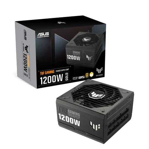 ASUS TUF Gaming 1200W Gold (1200 Watt, ATX 3.0 Compatible Fully Modular Power Supply, 80+ Gold Certified, Military-Grade Components, Dual Ball Bearing, Axial-tech Fan, PCB Coating, 10 Year Warranty)