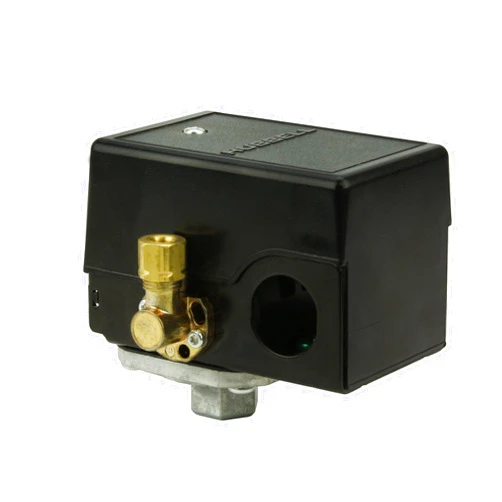 Hubbell Pressure switch for air compressor made by Furnas / Hubbell 69JF7LY 95-125 single port w/ unloader & on/off lever
