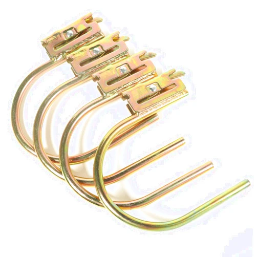 SBYLTEK 4 E-Track Steel J Hooks, Tie Down with E Track Spring Fitting Attachments, Heavy Duty 6