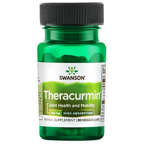 Swanson Theracurmin - Herbal Supplement Supporting Joint Health & Mobility - Formulated for High Absorption - (30 Capsules, 100mg Each)