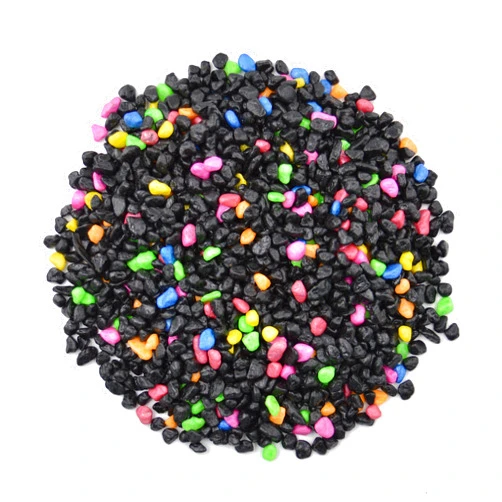 CNZ Aquarium Gravel Black & Flourescent Mix for Plant Aquariums, Landscaping, Home Decor, 0.25
