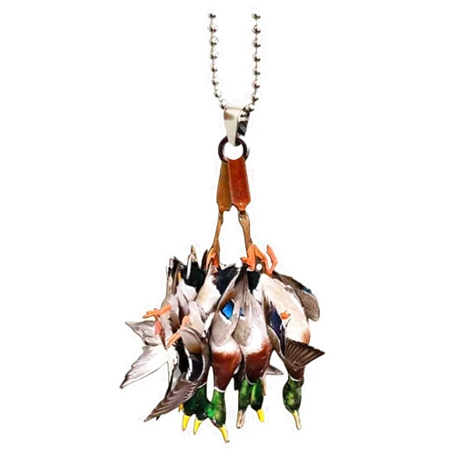 Wunnhd Duck Hanging Ornament 2D Flat Car Rearview Mirror Accessories, Creative Duck Hunting Pendants, Charm Interior Decorations for Duck Hunter and Home Decor (1 Pc)