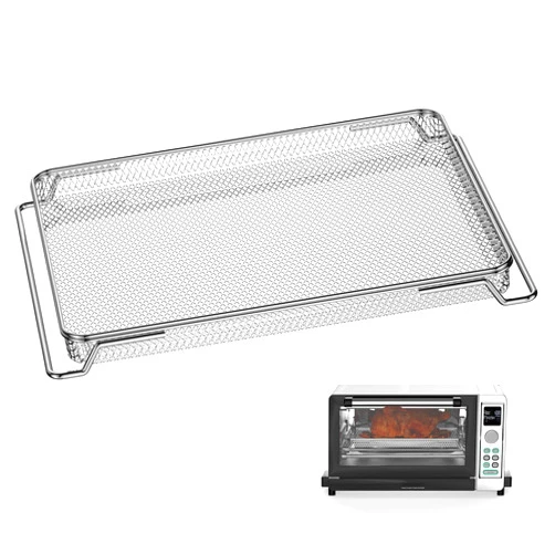 XINCAN Air Fryer Oven Basket, Original Replacement Baking Trays for NINJA DT201 DT251 Foodi Digital Air Fryer Oven, Stainless Steel Air Fryer Accessories for Ninja Foodi 10-in-1 Smart XL Air Fry Oven