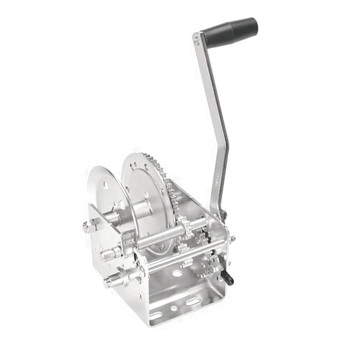 Fulton 142410 Boat Trailer Winch, 2,600 lbs. Capacity, Two-Speed Hand Crank Winch, High-Performance Zinc Finish