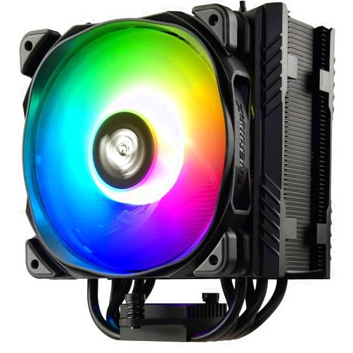 Enermax ETS-T50 Axe Addressable RGB CPU Air Cooler 230W+ TDP for Intel/AMD Univeral Socket 5 Direct Contact Heat Pipes 120mm PWM Fan Black: ETS-T50A-BK-ARGB (ETS-T50-BK-ARGB)