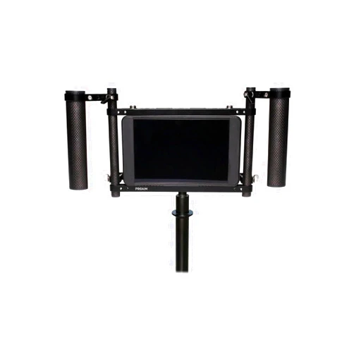 PROAIM Universal 9” Camera Monitor Director Cage for Monitor upto 9” (Diagonally). Easy Handheld Monitoring – Dual Handles, C-stand & Other Accessory Mounting Option. Padded Neck Strap (P-DMC-59)