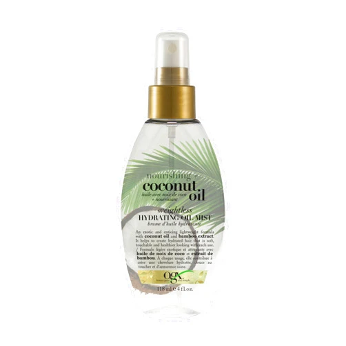 OGX Nourishing Coconut Oil Weightless Hydrating Oil Mist 4 fl oz (118 ml) (Pack of 2)