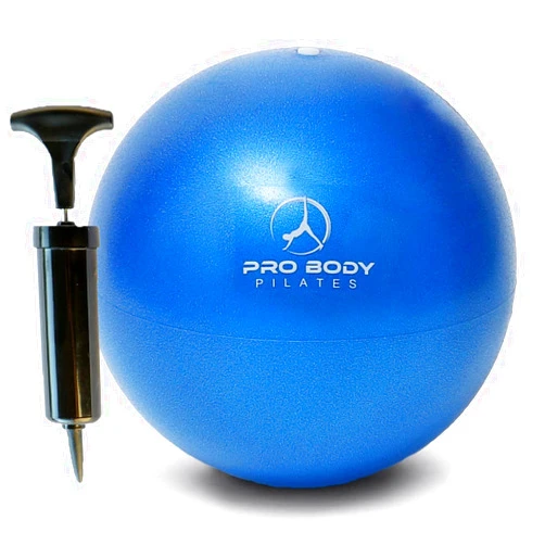 ProBody Pilates Ball Small Exercise Ball w/Pump, 9 Inch Barre Ball, Mini Soft Yoga Ball, Workout Ball for Stability, Barre, Fitness, Ab, Core, Physio and Physical Therapy Ball at Home Gym & Office