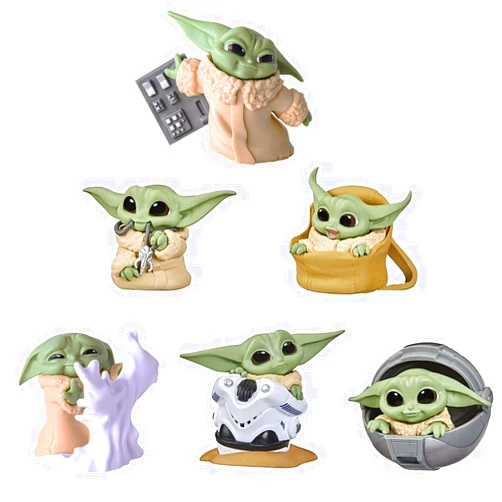PAZATAO Baby Yoda Gifts,Baby Yoda Action Figure 2.2-Inch,Baby Yoda Doll,Baby Yoda Toys for Kid, Souvenir Desk Decoration for Adult(6 Pack)