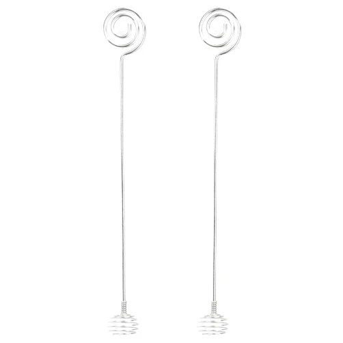 Qyebavge Coffee Stir Sticks Comfortable Handle Stainless Steel Spring-Shaped Whisk for Beverages Cocktails Milk