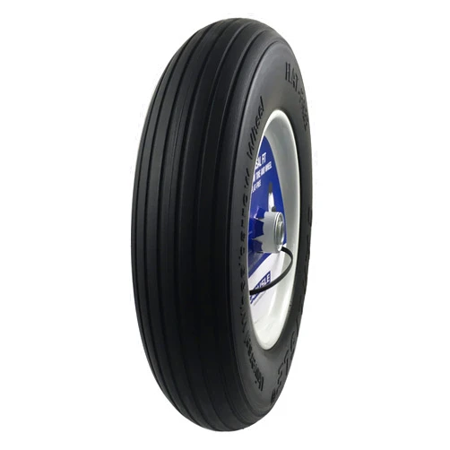 Carlisle Universal Fit Wheelbarrow Tire and Wheel Flat Free - Includes Adapter Kit