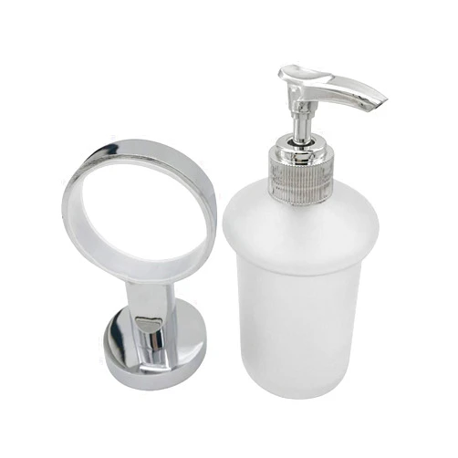 SWETON Bathroom Lavatory Soap Lotion Dispenser Pump Wall Mount with SUS304 Stainless Steel Holder