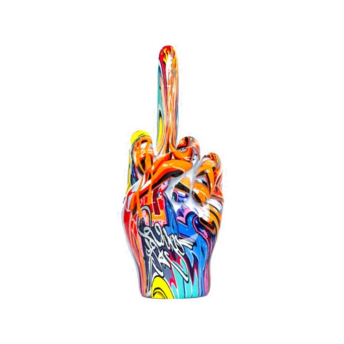 Interior Illusions Plus Street Art Middle Finger Tabletop-8.5