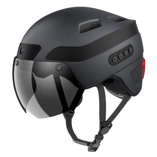 KRACESS KRS-S1 Bike Helmets for Men Smart Helmets for Adults with 1080P 60 fps Sports Camera Dual Antenna Bluetooth Womens Bike Helmet