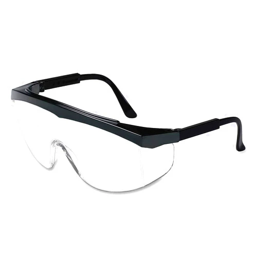 Military Outdoor Clothing New MCR Safety Glasses with Black Frame and Clear Lens