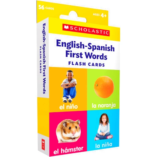 Scholastic English-Spanish First Words Flash Cards