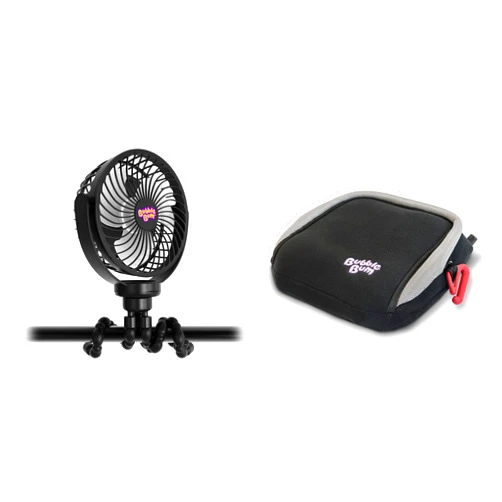 bubblebum Portable Stroller Fan and Inflatable Travel Car Booster Seat