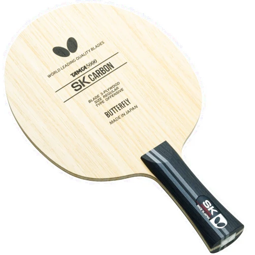 Butterfly SK Carbon Table Tennis Blade - TAMCA 5000 Carbon Fiber Blade - Professional Butterfly Table Tennis Blade - Available in FL and ST Shakehand Handle Styles - Made in Japan