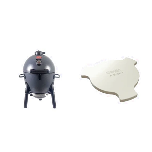 Char-Griller E86714 AKORN Jr. Kamado and Char-Griller 6211 Smokin' Stone Jr