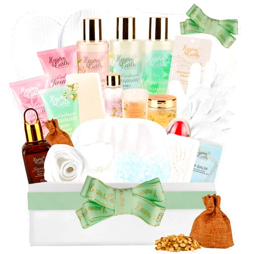 Rachelle Parker Mothers Day Spa Gift Baskets For Women! Luxury Holiday Gift Bath and Body Gift Set for Women Prime. Natural Home Spa Gifts for Her to Rejuvenate! XXL Womens Bath Gift Set.