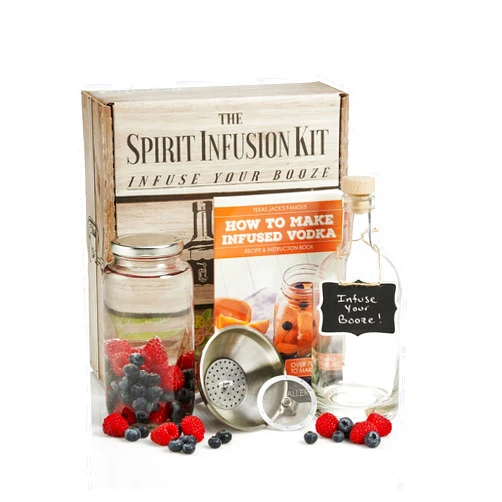 Craft Connections Co Spirit Infusion Kit - Infuse Your Booze - Alcohol Infusion Kit with Recipes to Make Over 70 Flavored Vodkas. This Liquor Infusion Kit Makes a Great Cocktail Gift!