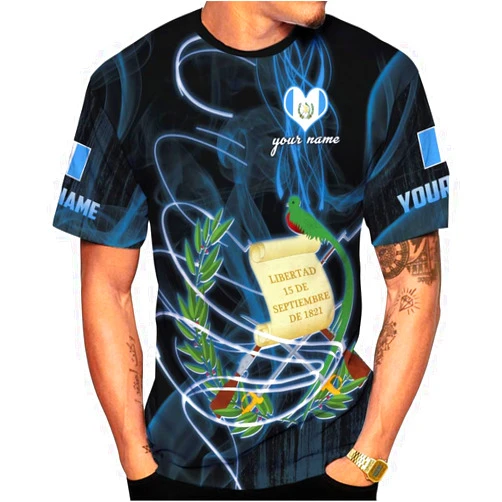 Generic Paniprints Personalized Guatemala Shirt 3D Guatemala Camisas Guatemala Flag Shirts, Guatemalan Pride T-Shirt for Men Women