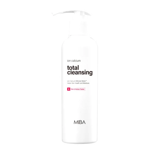 MIBA Ion Calcium Total Cleansing. Excellent moisturizing, soothing, and dead skin care functions, effectively cleanses the face and body of waste and helps maintain skin balance. (200ml / 6.76 fl.oz)