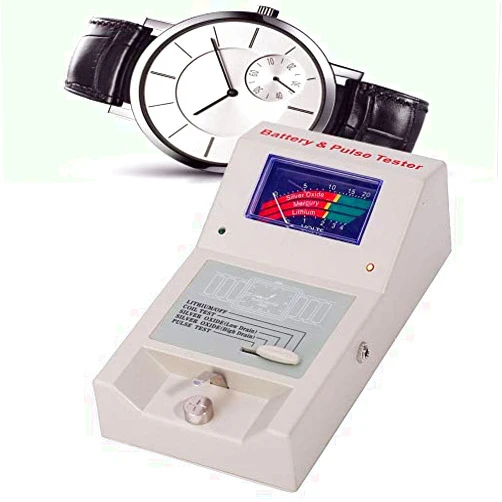 Vruping Button Cell Battery Tester,Quartz Watch Analyzer with Impulse Tester Necessary Tools for Watchmakers and Watch Repairing Workers