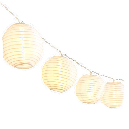 Magicnight Lantern String Lights Solar Powered 20 Waterproof Mini Nylon Paper Balls for Outdoor Decoration,Warm White