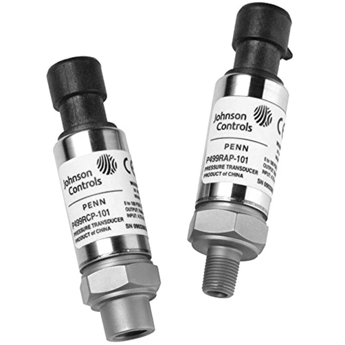 Johnson Controls P499VCP-105K Penn P499 Series Electronic Pressure Transducer Kit, 0 to 10 VDC, 1/4