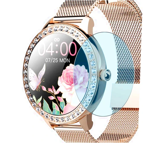 Puccy Film for SMORFIT SN91 smart watch Puccy 3 Pack Anti Blue Light Screen Protector, compatible with SMORFIT SN91 smartwatch Smart Watch TPU Film Guard （ Not Tempered Glass Protectors ）