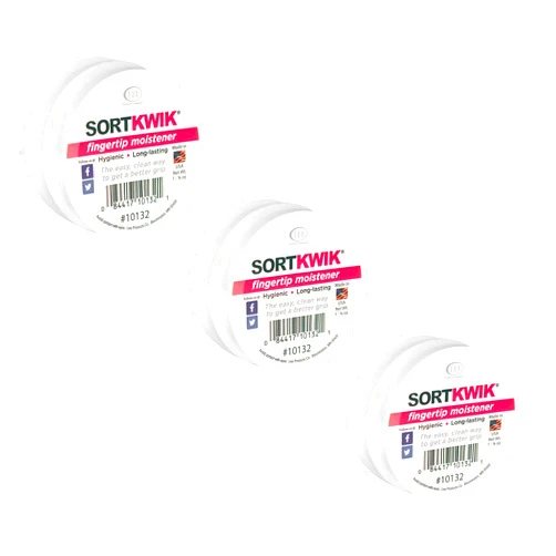 Lee Products Co. LEE 10132 Sortkwik Fingertip Moisteners, 1 3/4 oz, Pink, Sold as 6 Pack