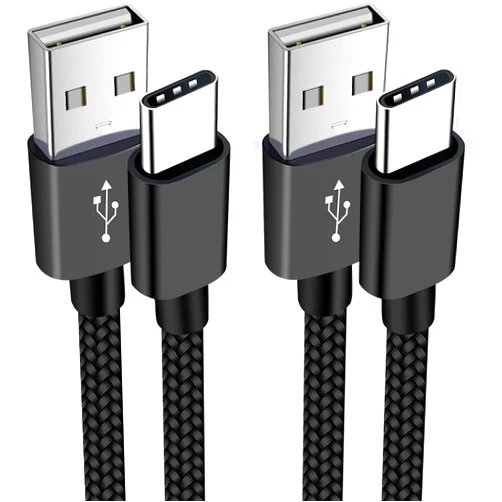 VOTY 2-Pack 6FT USB-C Charger Cable for Motorola Moto G Fast/G Power/G Pure/G Stylus 5G,Moto G9 G8 G7,G7 Play,G7 Plus,G7 Power G6,G6 Plus X4 Z3 Z2 Play Z Droid Force,Braided USB Type C Charge Charging Cord