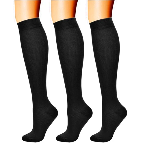 CHARMKING Compression Socks for Women & Men Circulation (3 Pairs) 15-20 mmHg is Best Support for Athletic Running Cycling