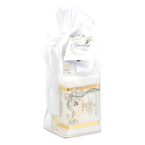 The Grecian Soap Company Grecian Soap & Lotion Tube Gift Set Milk & Honey Scent- Luxurious Goat's Milk Soap Bar & Lotion Set, Ideal Mother's Day Gift, Unique Women's Gift Set- Natural Beauty Products