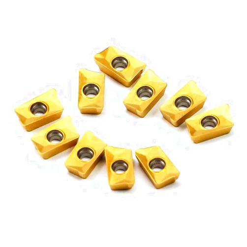 OSCARBIDE Carbide Inserts APKT11T308 Milling Inserts APKT Style Inserts for Face Milling Cutter Alloy Stainless Steel,10 Pieces/Set