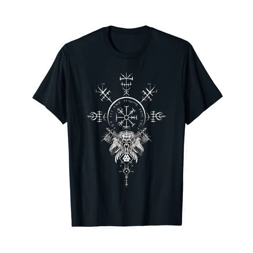 Klassisches Keltischer Vikinger Vegvisir Kompass Classic Celtic Viking Vegvisir Compass Viking T-Shirt