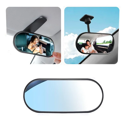 YGDMD HD Car Mirror for Baby,360° Adjustable Rear View Mirrors Provides a Wide Field of Vision & Observation of the Rear Seat,Clip-on/Stick-on Convex Mirrors Baby Mirror for Car