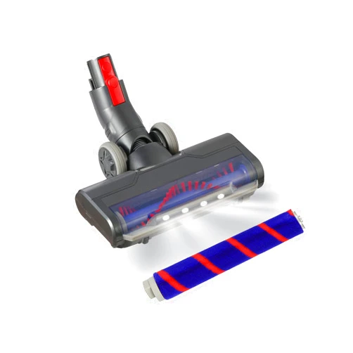 Defurry Upgraded Hardwood Floor Vacuum Attachments with Headlights for dyson V10 V11,Replacement Parts Motorhead for Dyson ,Soft Roller &PP Bristle Motorized Brush Accessories for Marble,Carpet,Rug Cleaning.