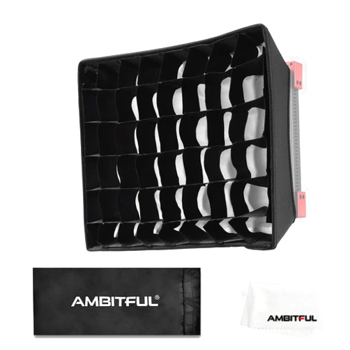 AMBITFUL 35.5cm x 29.5cm LED Video Light Diffuser Honeycomb Grid Softbox LED Panel Light Softbox + Honeycomb Grid for LED Panel Light?35.5X 29.5cm/14''x11.6''